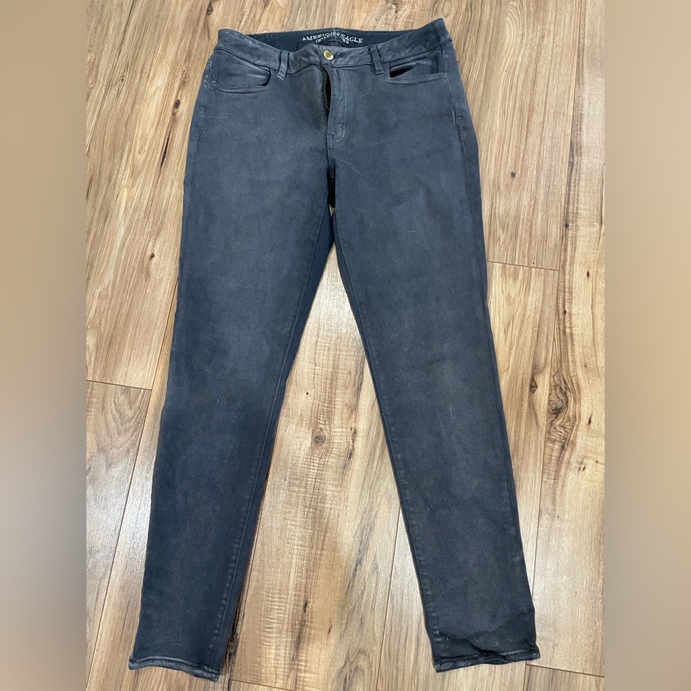 American Eagle Jegging - grey denim size 12
